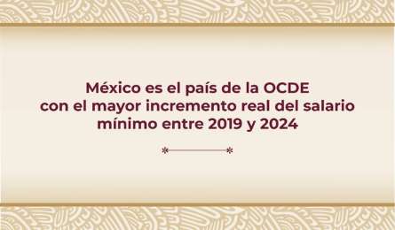 En la OCDE, Mxico registra el mayor incremento del salario mnimo real en los ltimos cinco aos